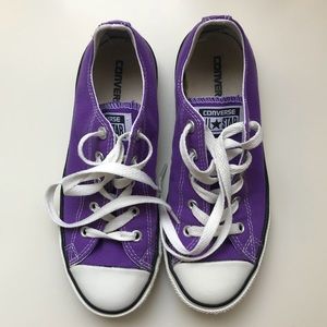 CONVERSE ALL STAR purple low tops